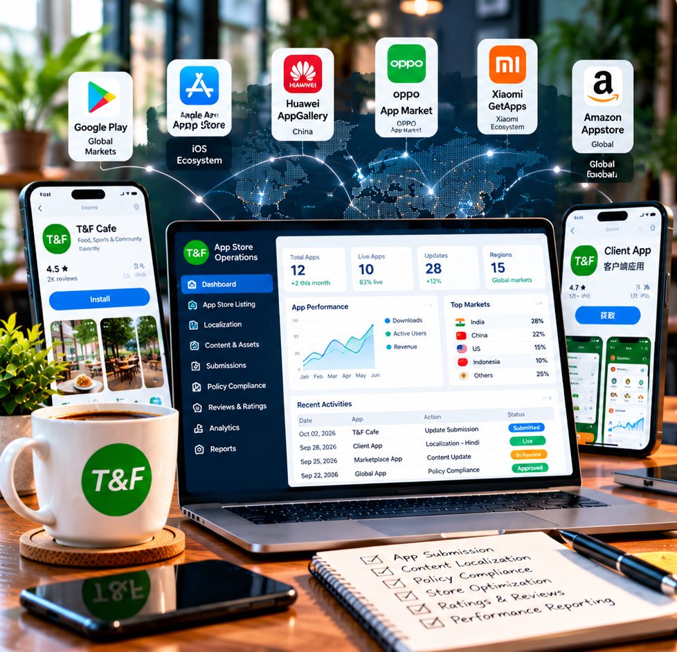 App marketplace operations across global app stores